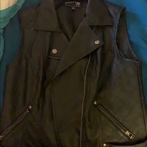Leather vest